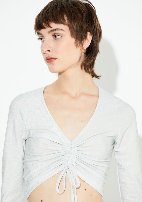 REMERA-LUREX-FRUNCE